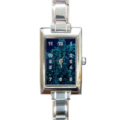 Sidewalk Flower Rectangle Italian Charm Watch by okhismakingart