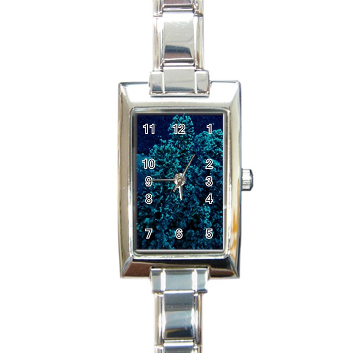 Sidewalk Flower Rectangle Italian Charm Watch