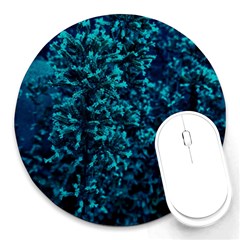 Sidewalk Flower Round Mousepads by okhismakingart