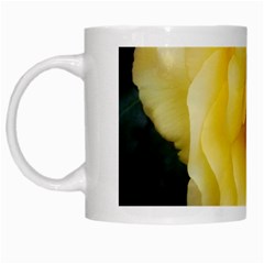 Pale Yellow Rose White Mugs by okhismakingart