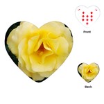 Pale Yellow Rose Playing Cards (Heart) Front