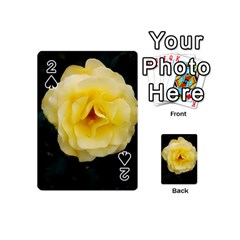 Pale Yellow Rose Playing Cards 54 (mini) by okhismakingart