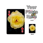 Pale Yellow Rose Playing Cards 54 (Mini) Front - Heart8