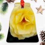 Pale Yellow Rose Bell Ornament (Two Sides) Front