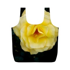 Pale Yellow Rose Full Print Recycle Bag (m) by okhismakingart