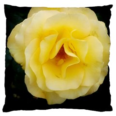 Pale Yellow Rose Standard Flano Cushion Case (one Side) by okhismakingart