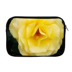 Pale Yellow Rose Apple Macbook Pro 17  Zipper Case by okhismakingart