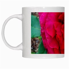 Folded Red Rose White Mugs by okhismakingart