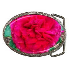 Folded Red Rose Belt Buckles by okhismakingart