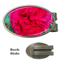 Folded Red Rose Money Clips (oval)  by okhismakingart