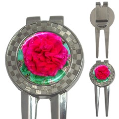 Folded Red Rose 3-in-1 Golf Divots by okhismakingart