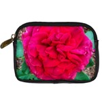 Folded Red Rose Digital Camera Leather Case Front