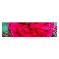 Folded Red Rose Satin Scarf (oblong) by okhismakingart