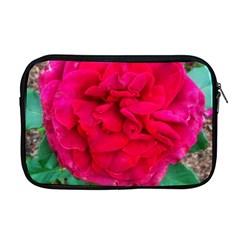 Folded Red Rose Apple Macbook Pro 17  Zipper Case by okhismakingart