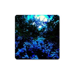 Cascade Of Flowers Square Magnet by okhismakingart