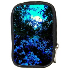 Cascade Of Flowers Compact Camera Leather Case by okhismakingart