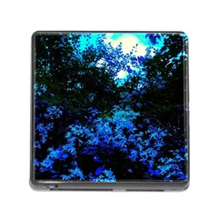 Cascade Of Flowers Memory Card Reader (square 5 Slot) by okhismakingart