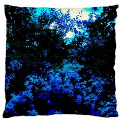 Cascade Of Flowers Large Cushion Case (one Side) by okhismakingart