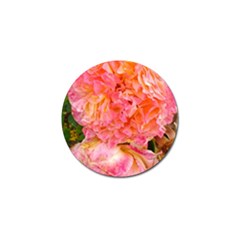 Folded Pink And Orange Rose Golf Ball Marker by okhismakingart