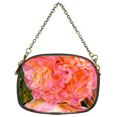 Folded Pink And Orange Rose Chain Purse (one Side) by okhismakingart