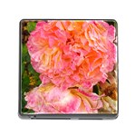 Folded Pink and Orange Rose Memory Card Reader (Square 5 Slot) Front