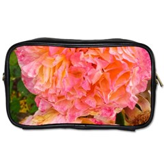 Folded Pink And Orange Rose Toiletries Bag (one Side) by okhismakingart