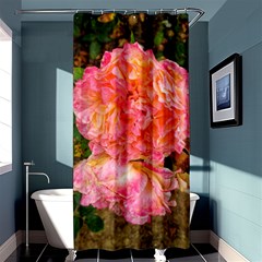 Folded Pink And Orange Rose Shower Curtain 36  X 72  (stall)  by okhismakingart