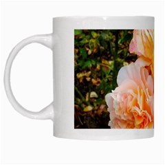 Bunch Of Orange And Pink Roses White Mugs by okhismakingart