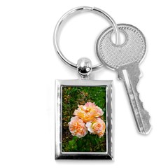 Bunch Of Orange And Pink Roses Key Chains (rectangle)  by okhismakingart