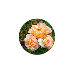 Bunch Of Orange And Pink Roses Golf Ball Marker by okhismakingart