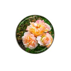 Bunch Of Orange And Pink Roses Hat Clip Ball Marker (10 Pack) by okhismakingart