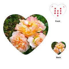 Bunch Of Orange And Pink Roses Playing Cards (heart) by okhismakingart