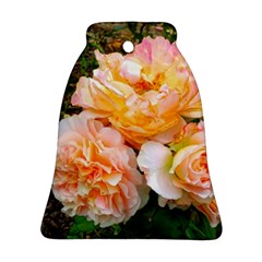 Bunch Of Orange And Pink Roses Bell Ornament (two Sides) by okhismakingart