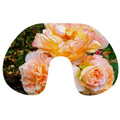 Bunch Of Orange And Pink Roses Travel Neck Pillows