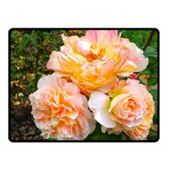 Bunch Of Orange And Pink Roses Double Sided Fleece Blanket (small)  by okhismakingart