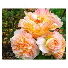 Bunch Of Orange And Pink Roses Double Sided Flano Blanket (medium)  by okhismakingart