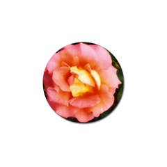 Light Orange And Pink Rose Golf Ball Marker by okhismakingart