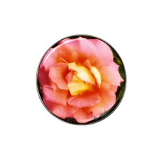 Light Orange And Pink Rose Hat Clip Ball Marker (10 Pack) by okhismakingart