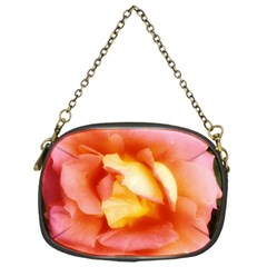 Light Orange And Pink Rose Chain Purse (one Side) by okhismakingart