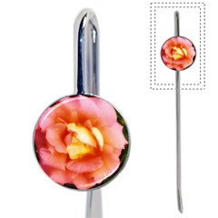 Light Orange And Pink Rose Book Mark by okhismakingart