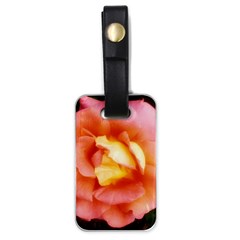 Light Orange And Pink Rose Luggage Tags (one Side)  by okhismakingart