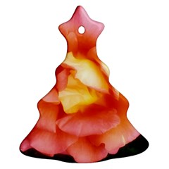 Light Orange And Pink Rose Christmas Tree Ornament (two Sides) by okhismakingart