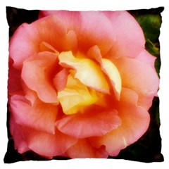 Light Orange And Pink Rose Large Cushion Case (one Side) by okhismakingart