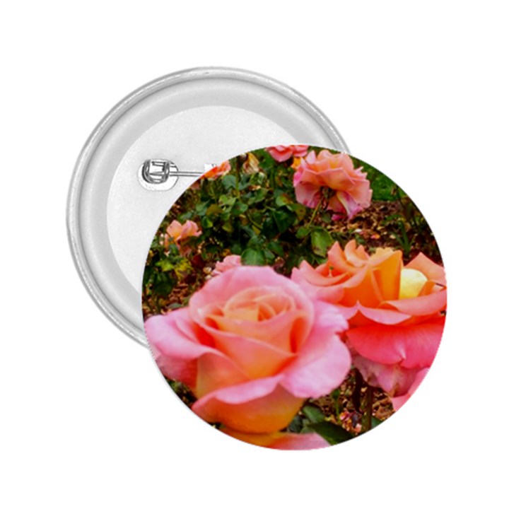 Pink Rose Field 2.25  Buttons