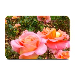 Pink Rose Field Plate Mats by okhismakingart