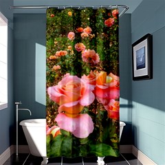 Pink Rose Field Shower Curtain 36  X 72  (stall)  by okhismakingart