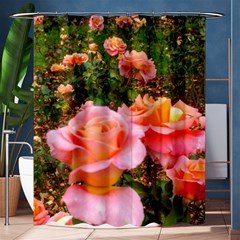 Pink Rose Field Shower Curtain 60  X 72  (medium)  by okhismakingart