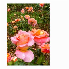 Pink Rose Field Small Garden Flag (two Sides) by okhismakingart