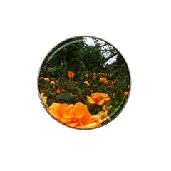 Orange Rose Field Hat Clip Ball Marker (4 Pack) by okhismakingart