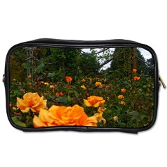 Orange Rose Field Toiletries Bag (two Sides) by okhismakingart